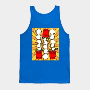 Party Drinking Game Beerpong Beer Pong Tank Top